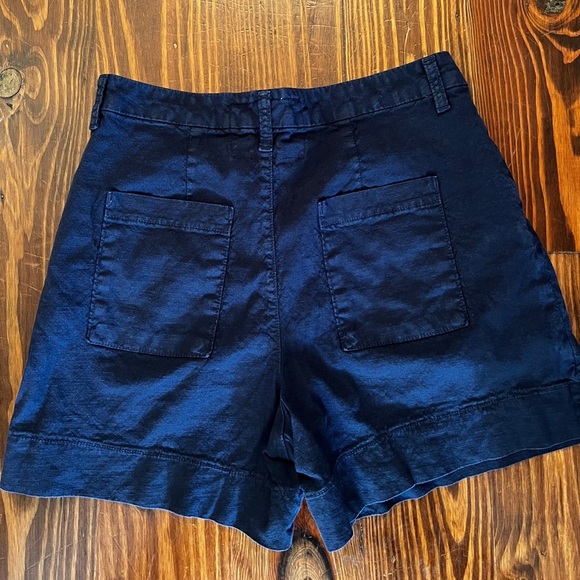 FRANK & EILEEN Waterford Waking Shorts 4.5” Italian Performance Linen Navy - Picture 8 of 9